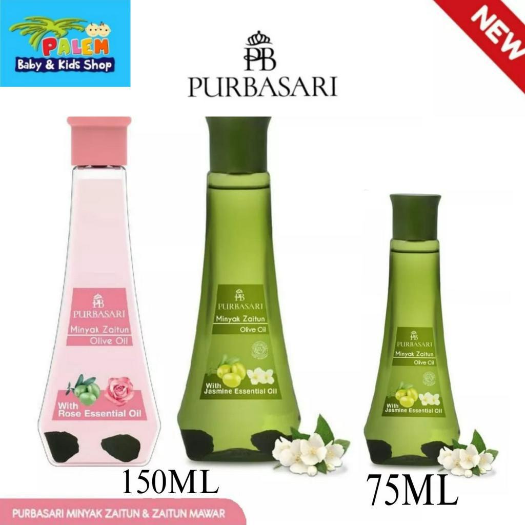 Purbasari Minyak Zaitun &amp; Zaitun Mawar 150ml &amp; 75ml