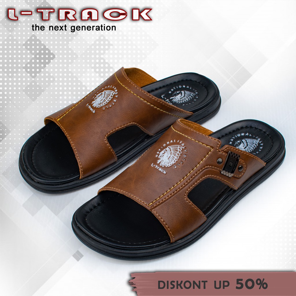 sandal L-track footwear sandal kasual pria model terbaru