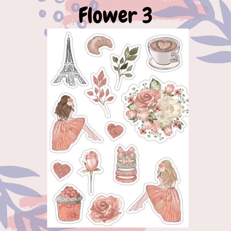 Sticker Tumblr Aesthetic Floral Flower Laptop estetik