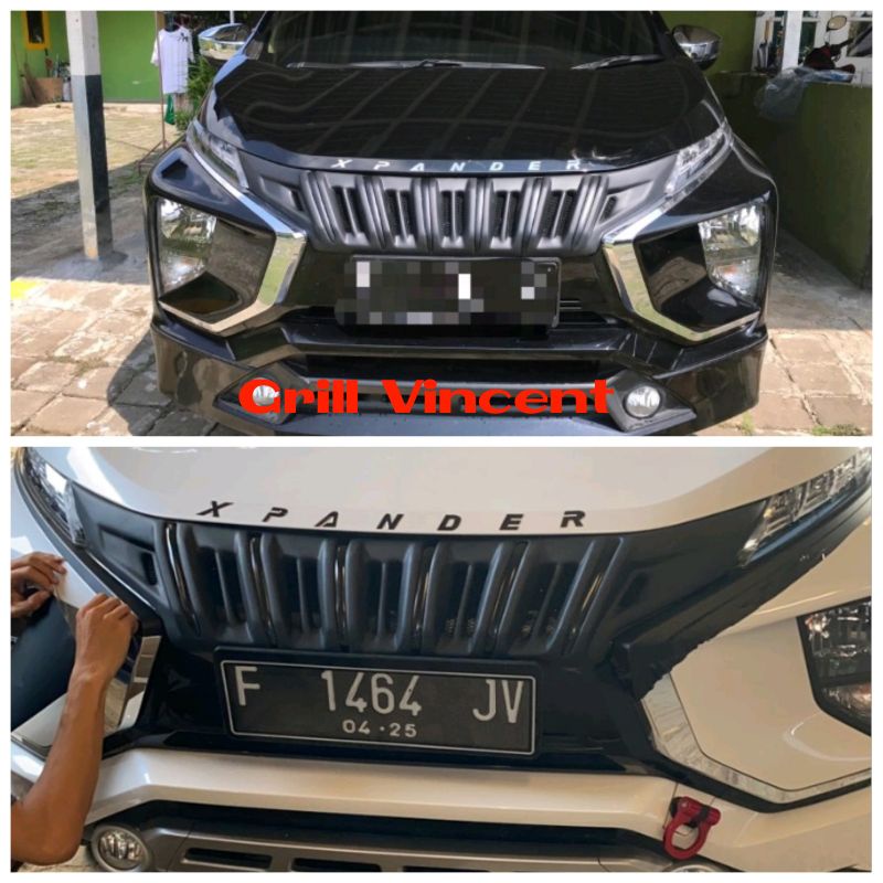 grill Apollo Xpander full hitam doff