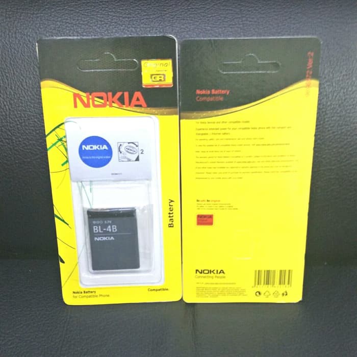 Battery Batre Baterai Nokia 4B N5000 6111 7070 7088 7370 2505 2630 2660 2670 3606 BL-4B BL4B BL 4B