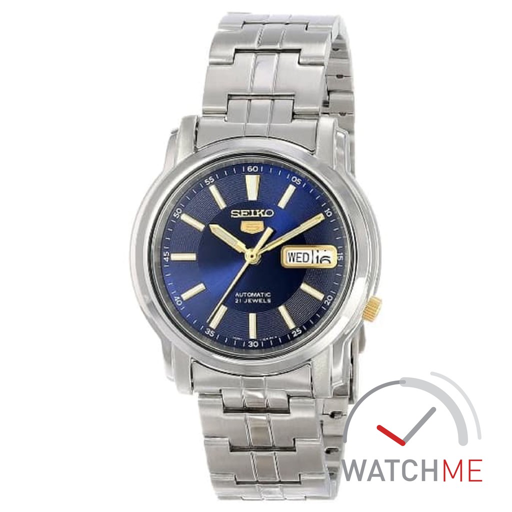 Jam Tangan Seiko 5 SNKL79K1 Automatic Blue DIal 30m Stainless Steel Original Bergaransi