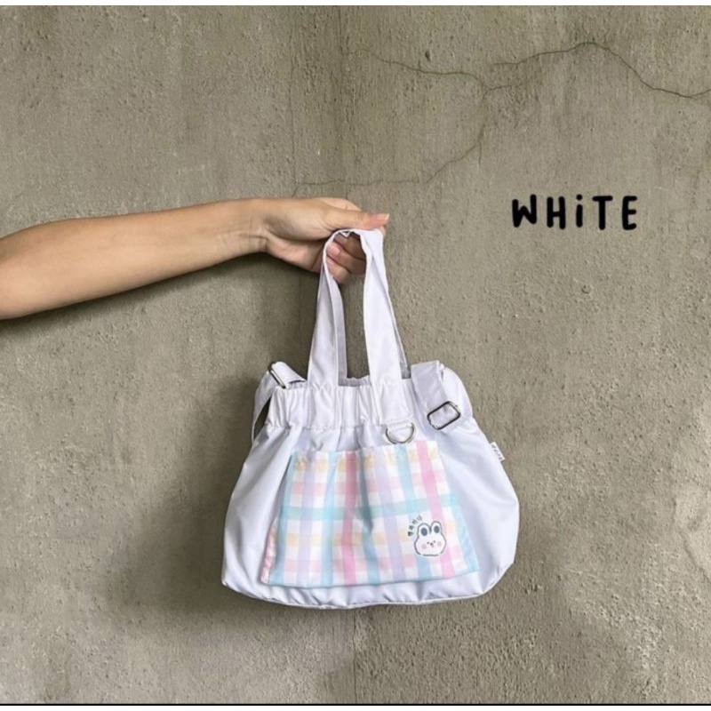 tas slempang wanita korea cute lucu tas foldable dan anti air tas kado wanita korea