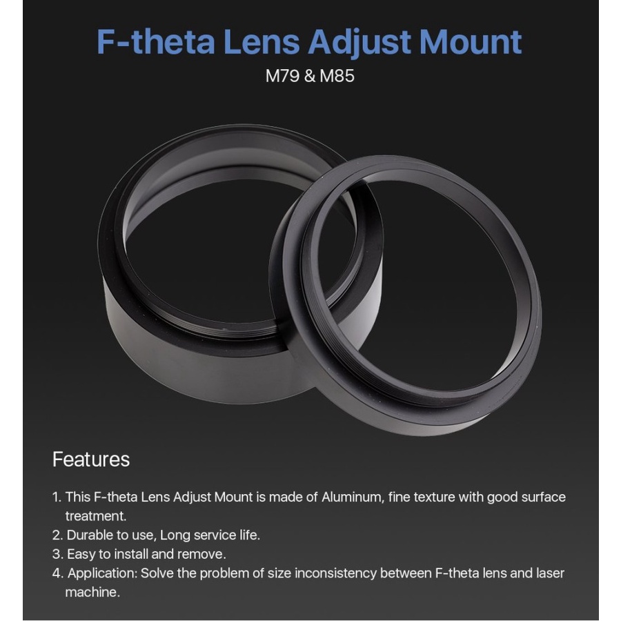 CloudRay Laser Marking F Theta Lens Adjust Mount