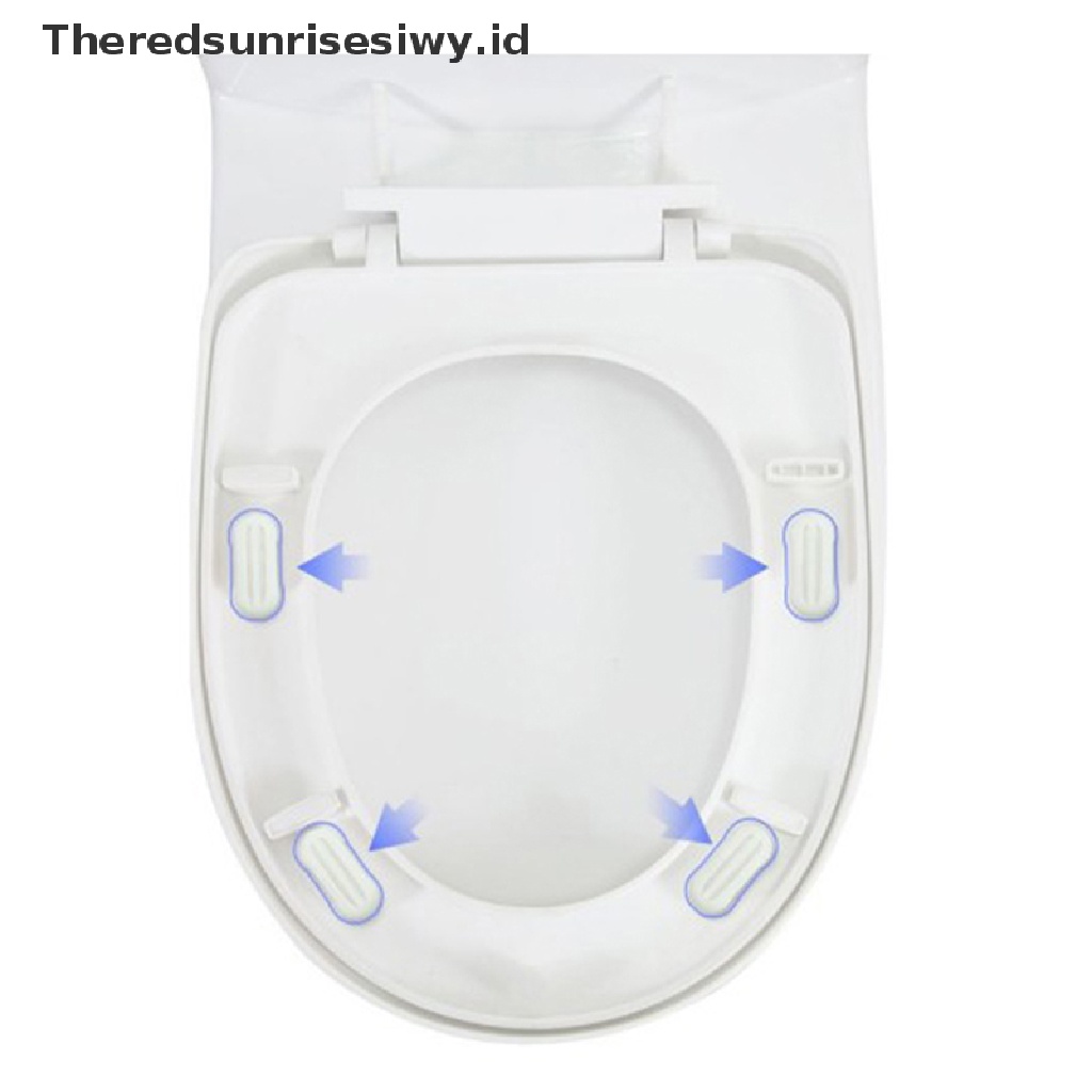 # Alat Rumah Tangga # 4pcs / lot Bumper Bantalan Dudukan Toilet Anti Slip Dengan Perekat