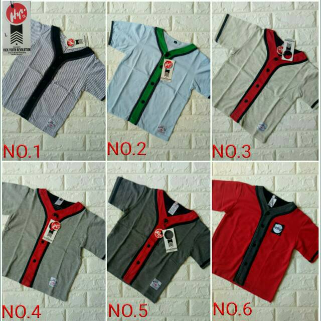 KAOS BASE BALL ANAK BRANDED SIZE SMLXL