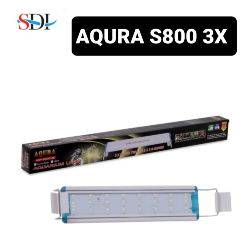AQURA ASP S800 3KALI GANTI MODE LAMPU LED AKUARIUM AQUASCAPE