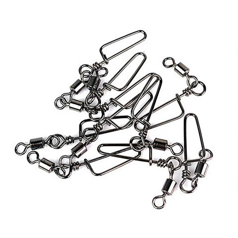 10pcs Kili-Kili Pancing Rolling Swivel Bahan Stainless Steel