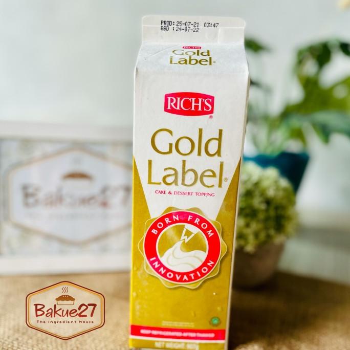 

(BISA COD) RICH'S GOLD LABEL RICH 907gr WHIPPING CREAM WHIPPED CREAM BESAR