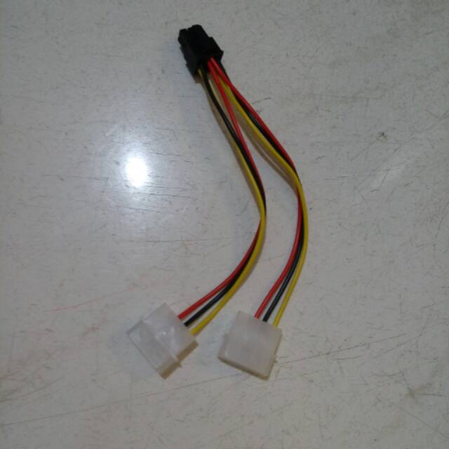 KABEL POWER VGA - ADAPTER 2 MOLEX TO 6 PIN - 6PIN PCI E