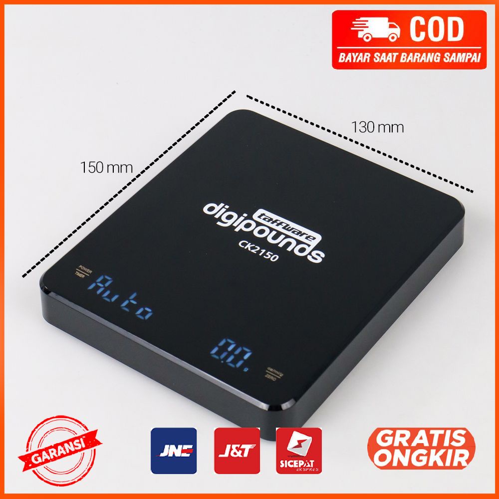 Timbangan Dapur Kopi Digital Scale Timer 3kg 0.1g - CK2150