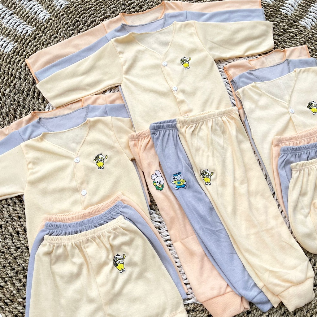 PROMO 7.7 18 PCS Baju Bayi Celana Bayi Setelan Bayi Baju Bayi Newborn SERIES FASTEL Baju Bayi Baru Lahir Baju Bayi Kekinian DNW BABY