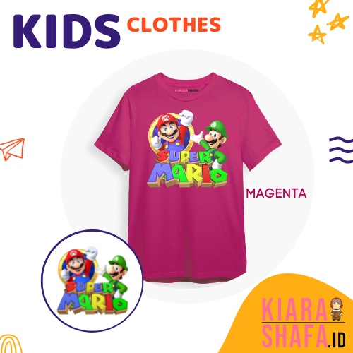 Kiarashafa - Baju Anak / Kaos Anak Super Mario