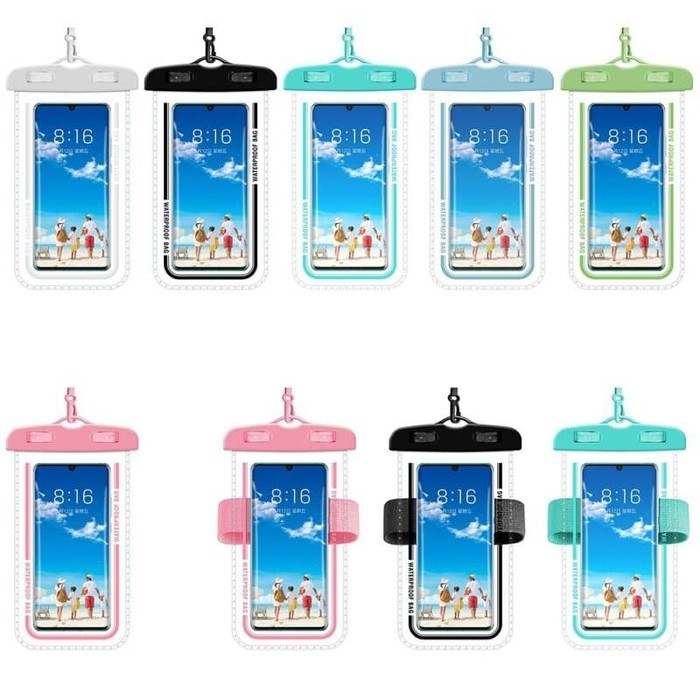 Universal Waterproof Handphone Case / Sarung HP Anti Air Case Max Ukuran 7 inchi Iphone Samsung Xiaomi Oppo Vivo