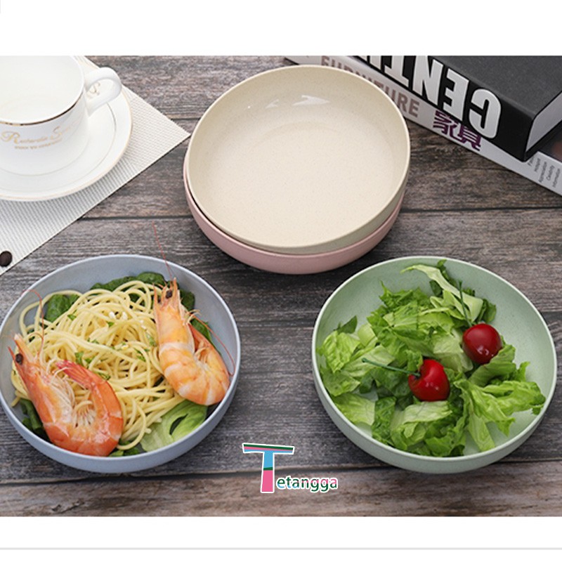 Piring Makan Wheat Straw Dinner Plate Set 4pcs Set Piring Makan Wheat Straw Dinner Plate VS19