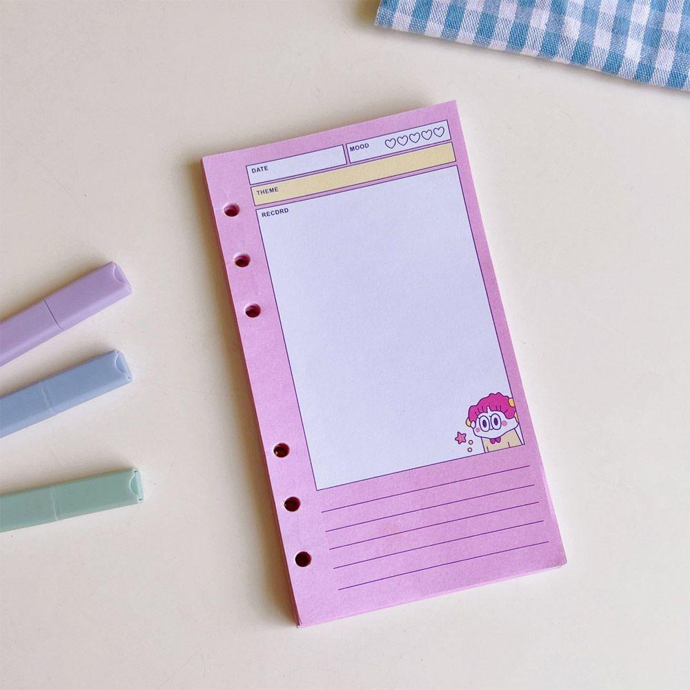 Top Binder Notebook Portable A6 Halaman Dalam Stationery Diary Buku Tangan Akun Diary