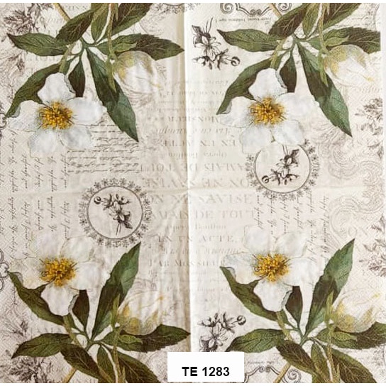 Tisu  Napkin Kerajinan  Decoupage Eropa  33X33 CM TE 1283  TTS