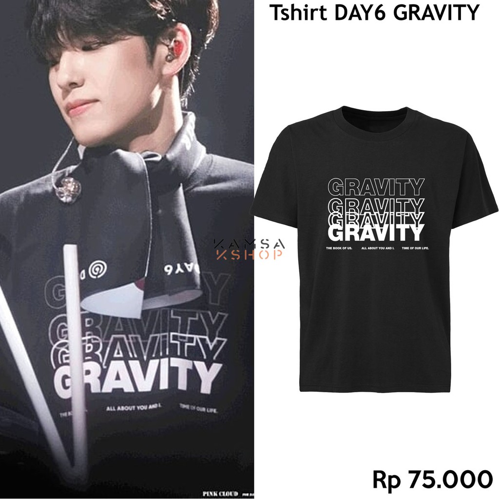 BAJU DAY6 GRAVITY CONCERT KAOS DAY6 GRAVITY TSHIRT DAY6 GRAVITY