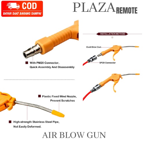 AIR DUSTER COUPLER Sandblasting plastik SEMPROTAN DEBU KOMPRESOR