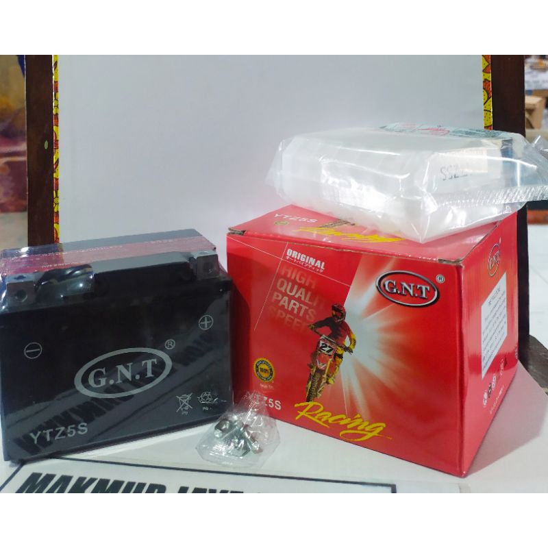 TERBARU!! AKI GTZ5S 5S GNT SEMI KERING AKI MOTOR AKI BEAT AKI VARIO LAMA AKI SEMI KERING