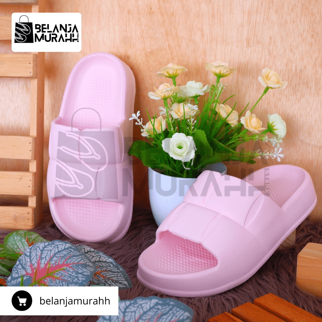 Sandal Slop/Sendal selop Wanita Jelly Eva New Model ,Tebal, Ringan, Anti Slip Elastis dan Tahan Air