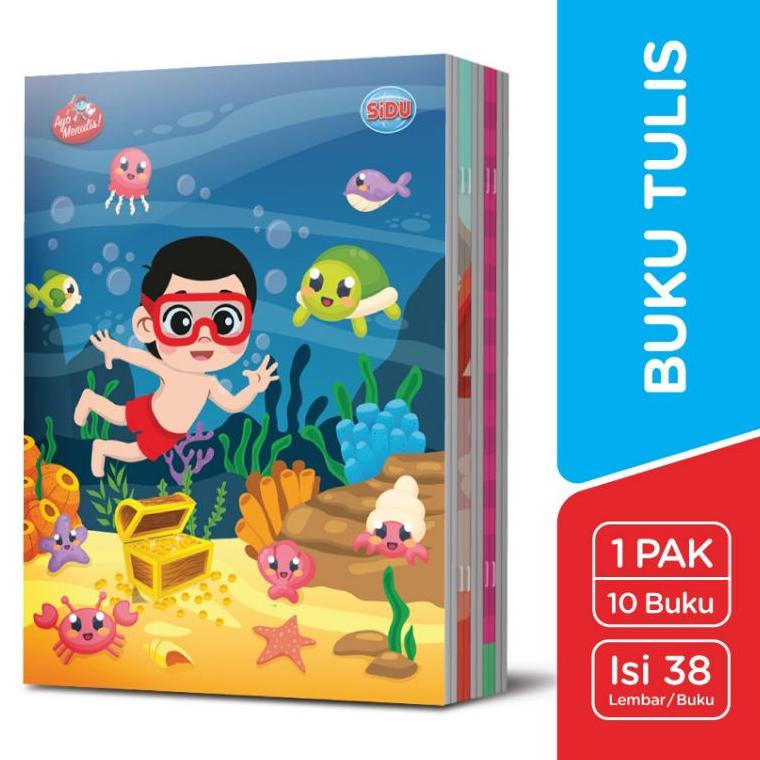 

(C1E7).. Buku tulis Sinar dunia 38 lembar ( 10 buku ) //Harga@promo