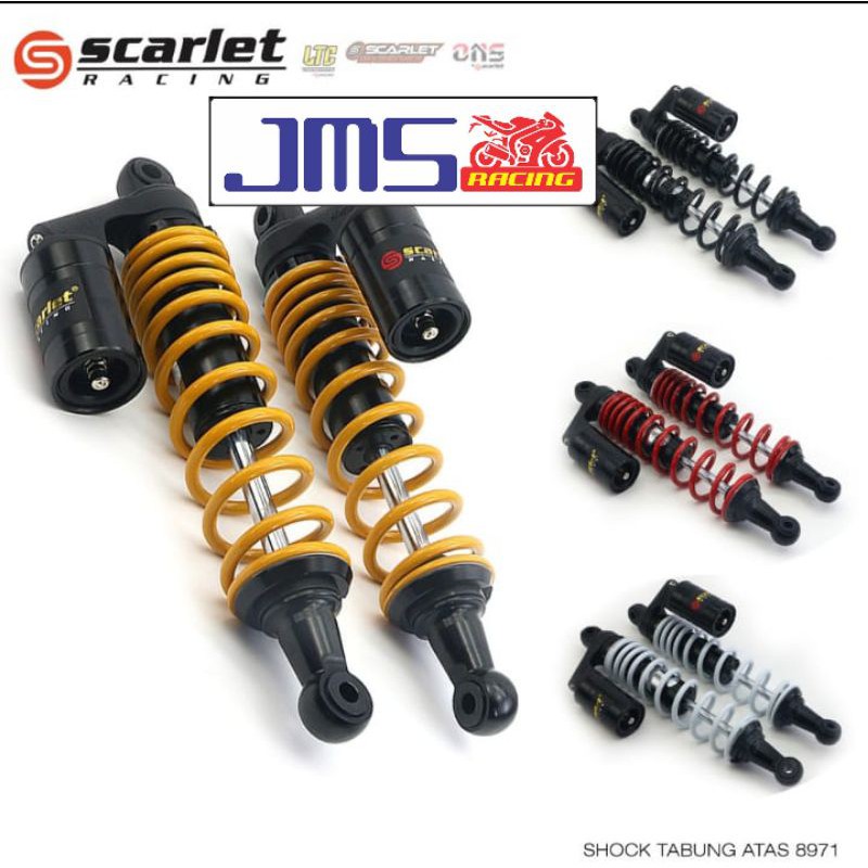 shock breaker scarlet tabung atas ukuran 320/340 rxk tiger blade supra revo mega pro smash shogun 125