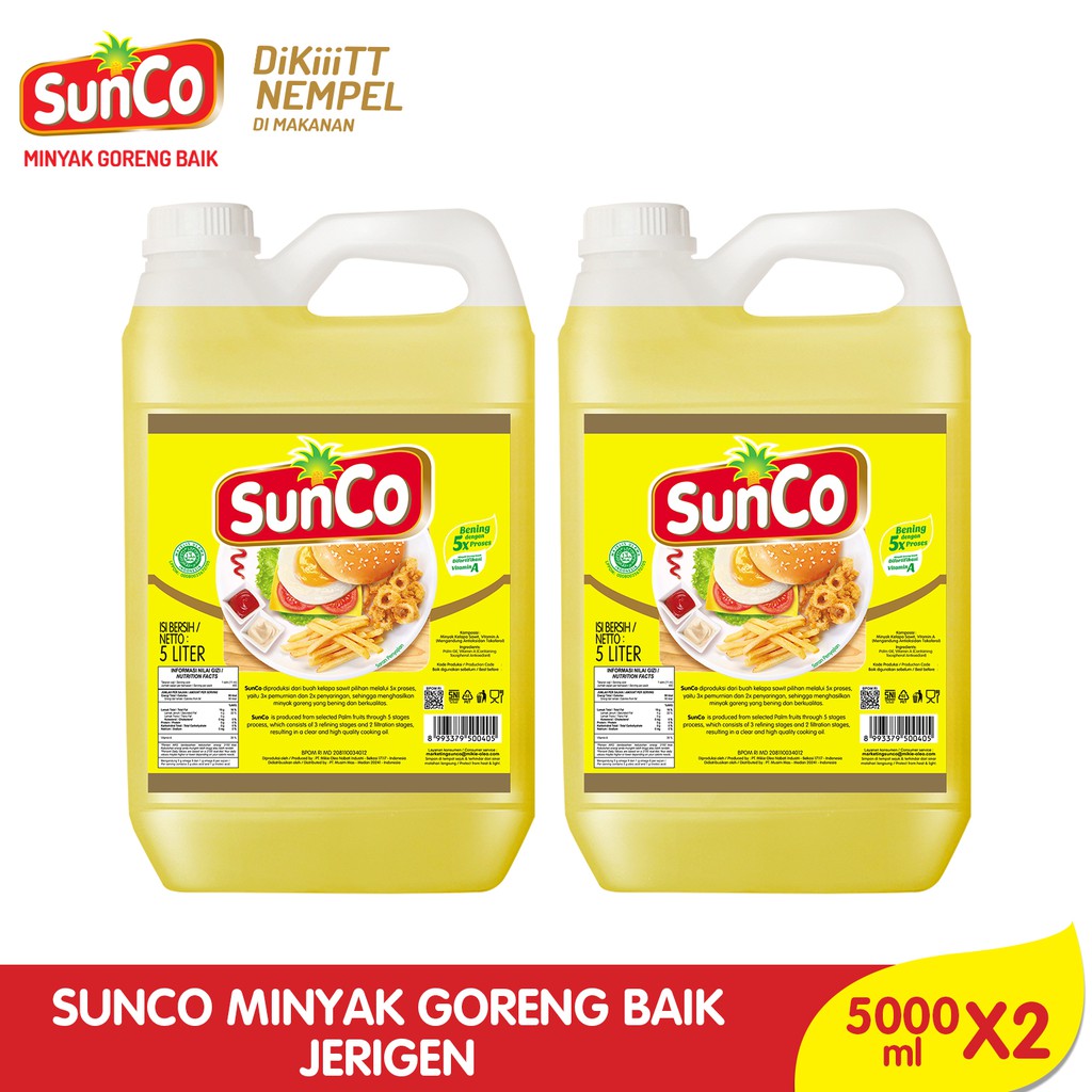 Promo Harga Sunco Minyak Goreng 5000 ml - Shopee