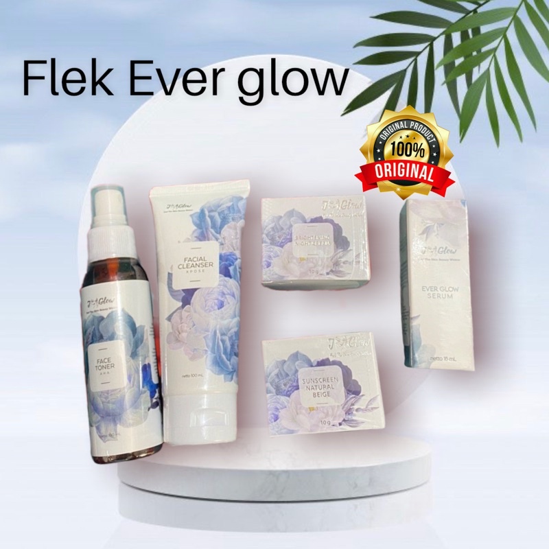 JGLOW SKINCARE PAKET FLEK + EVER GLOW / SERUM/SKINCARE/CREAM/FLEK/CREAM BPOM/CREAM