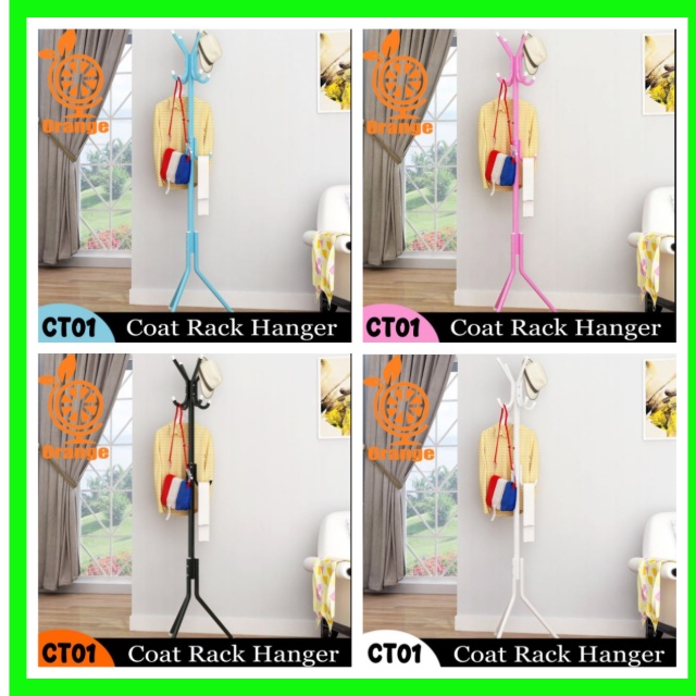 Gantungan Tas Topi Baju Coat rack hanger Stand hanger serbaguna CT01 Worldhome66