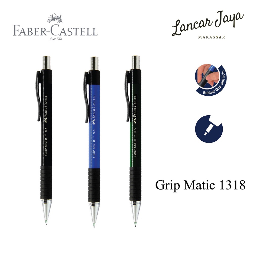 

Pensil Mekanik Faber Castell Mechanical Pencil Grip Matic 1318