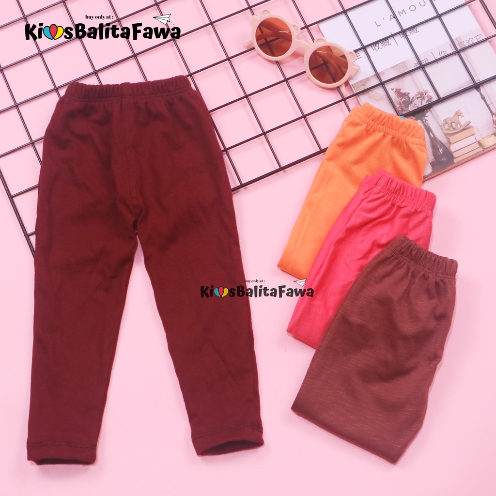 Legging Polos Bayi 3 12 Bulan Celana  Panjang Baby Anak  