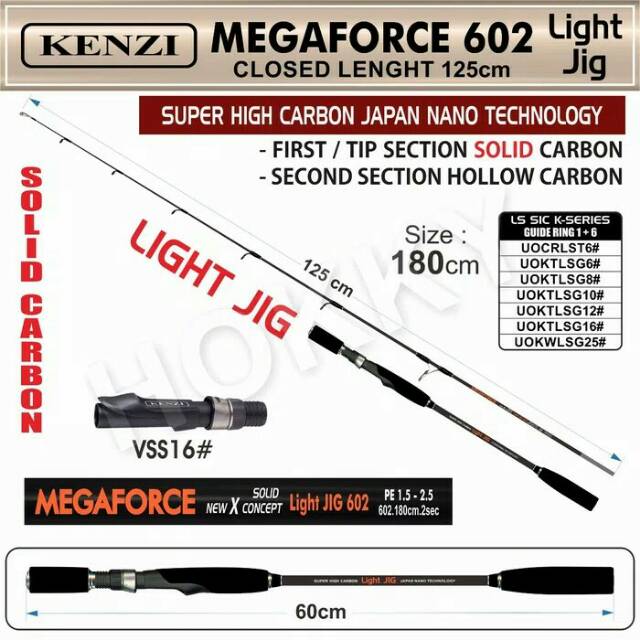 Joran kenzi MEGAFORCE JORAN KENZI /JORAN PANCING /STIK PANCING /STIK