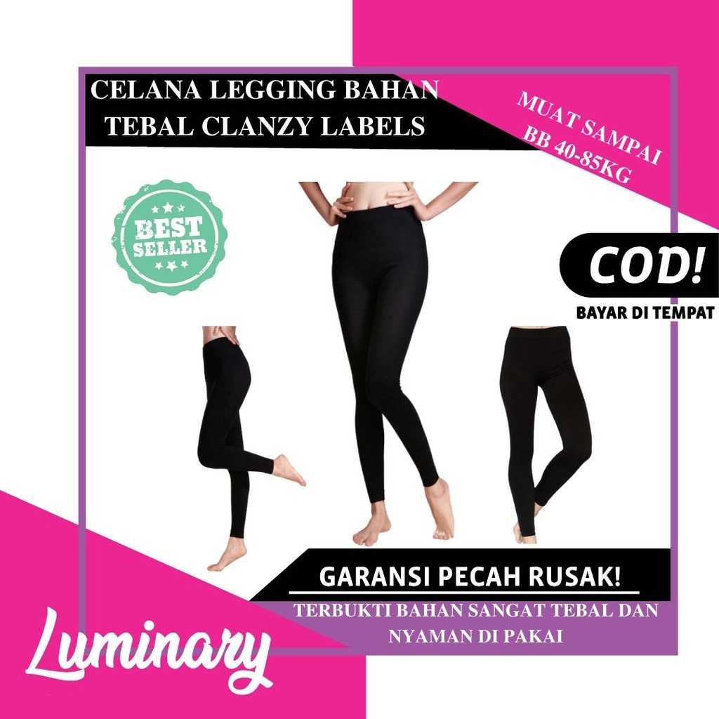 CELANA LEGGING LEGING LEJING LEGGINGS LAGGING IMPORT WANITA PRIA TEBAL MURAH CELANA BAHAN SENAM