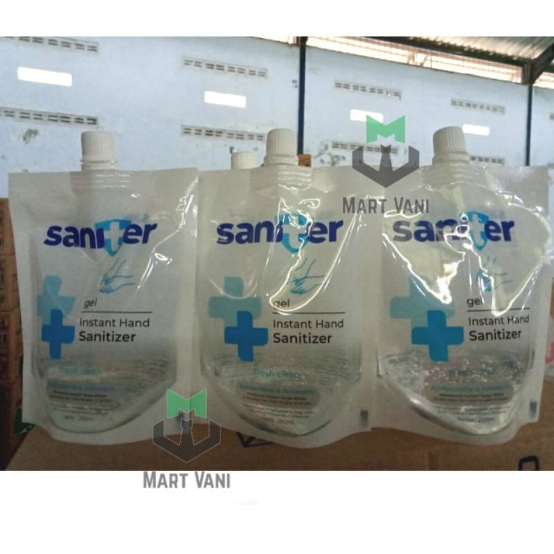 Saniter Handsanitizer Gel Pouch refill 200ml