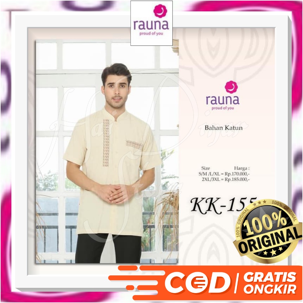 [Baru] Rauna Koko Muslim 245 Coklat M Ready