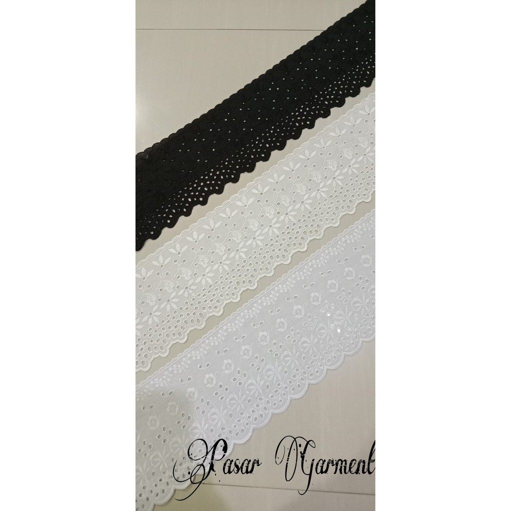 Renda Katun Lebar 12 cm