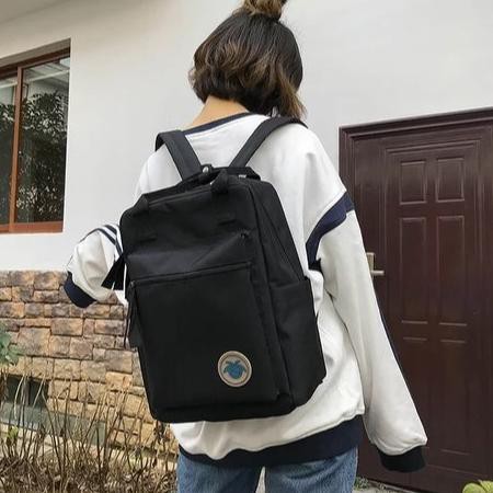 ♦ Twenty Bag - Tas Ransel Backpack Wanita Tas Ransel Sekolah Anak Tenteng Polos Korean Style ♘
