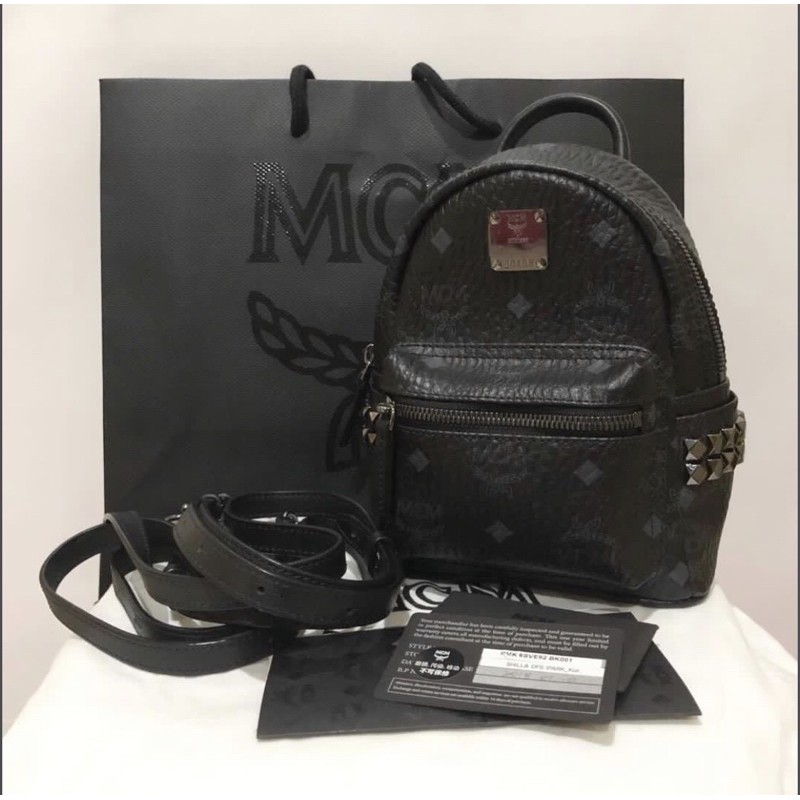 Authentic preloved mcm bebeboo mini backpack crossbody bag tas original