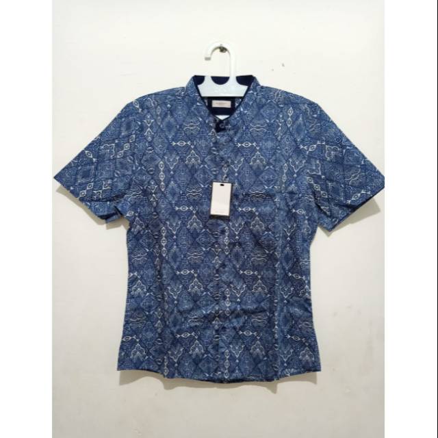( BISA COD ) Kemeja pria koko batik Larusso original 100%