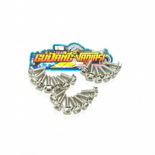 BAUT PROBOLT BODY CROME MODEL 2 KUNCI MOTOR HONDA BEAT VARIO SCOOPY SUPRA GENIO