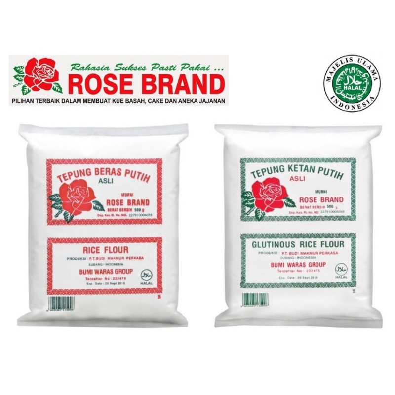 

Tepung Tapioka/Beras/Ketan Rose Brand