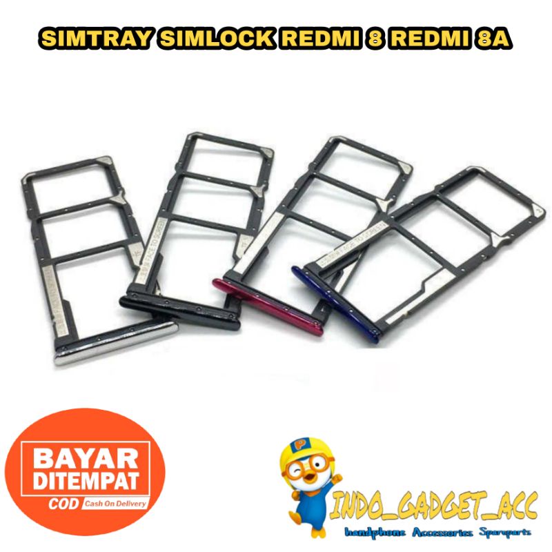 SIMLOCK SIM HOLDER SIMTRAY SIM SLOT DUDUKAN KARTU XIAOMI REDMI 8 / REDMI 8A