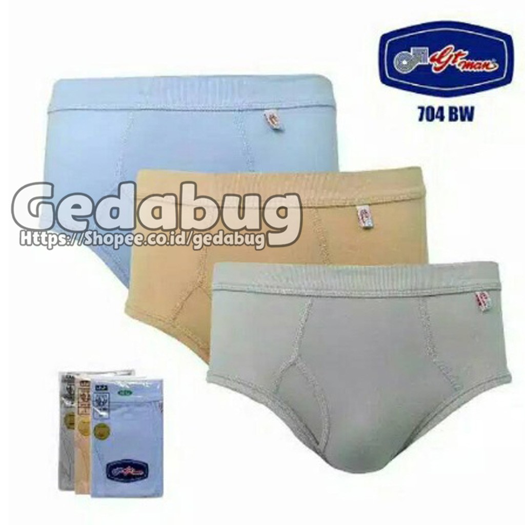 CD Pria GT-MAN 704BW Warna | Celana dalam pria dewasa Classic | Gedabug