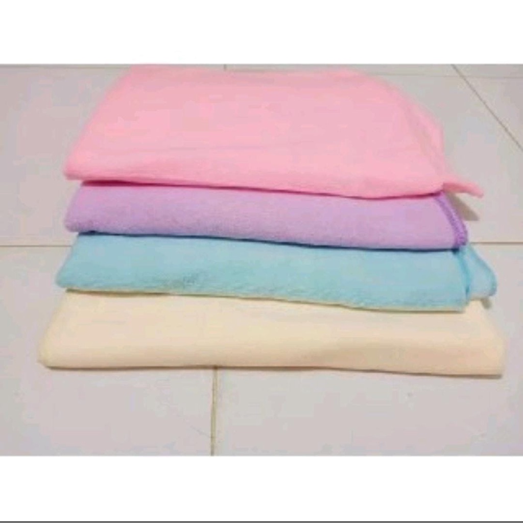 BELLA - HANDUK BESAR MICROFIBER IMPORT 70 X 140 | LEMBUT POLOS MOTIF EMBOS