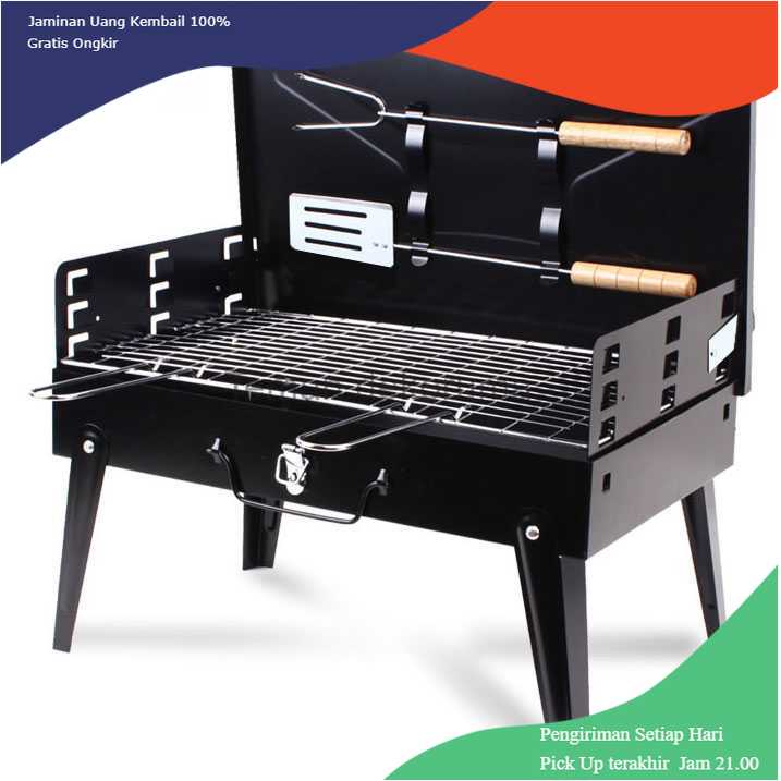 TD-DA1 Alat Panggang Arang BBQ Outdoor Grill Stove Foldable - HWSK77