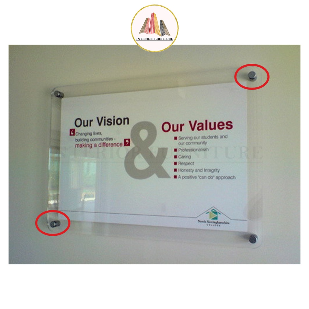 PEN IKLAN Stainless 19 x 20 / 19 x 25 / 19 x 30 / 19 x 40 / 19 x 50 / 19 x 60 / 19 x 80 /  Baut Akrilik / Baut Kaca / Sign Board