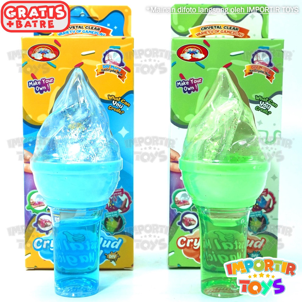 Slime DIY Bentuk Tongkat Kristal Mainan Slime Anak