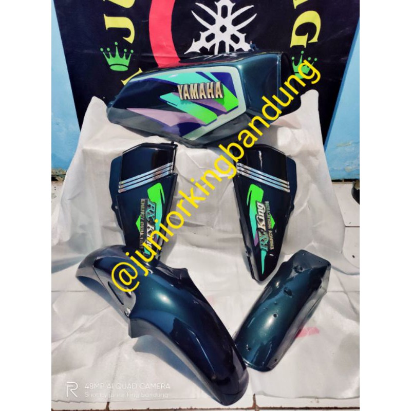 body set rx king master tahun 1997 1998 warna hijau botol tangki Spakbor box aki paket murah