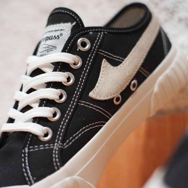Sepatu Campuss Semesta Black White Low & High Original Not Compass-5